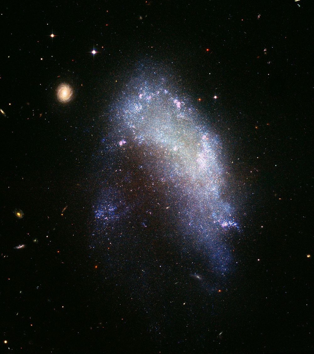 Irregular galaxy NGC 1427A, captured by the Hubble Space Telescope
