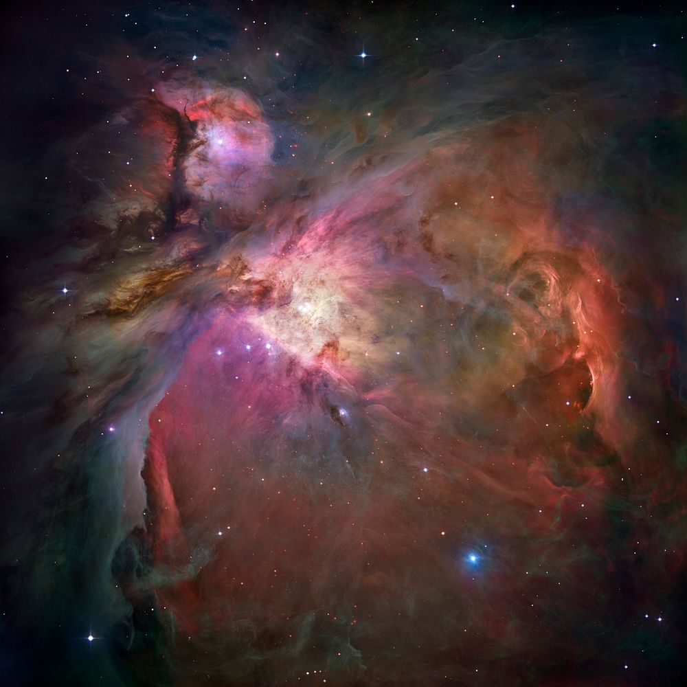 Orion Nebula, captured by Hubble Space Telescope 