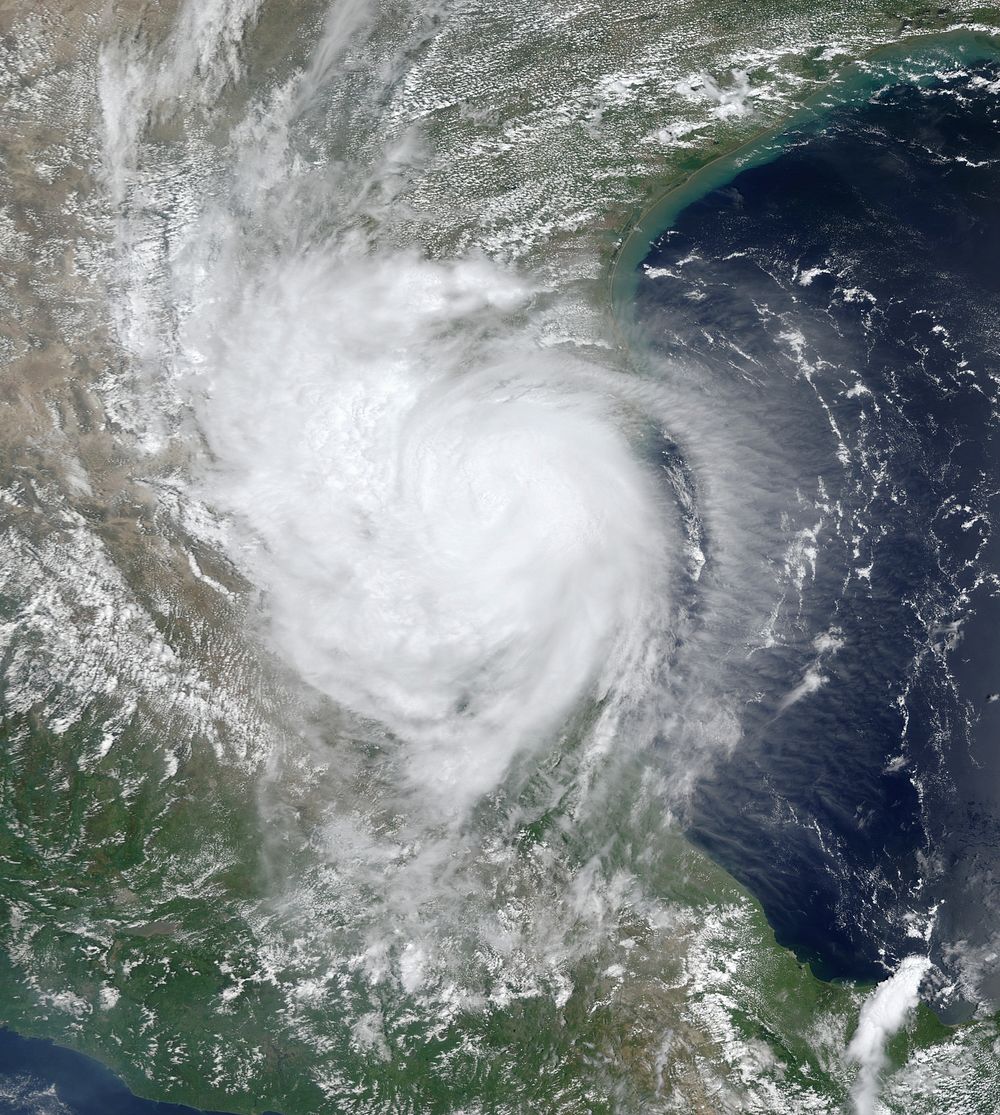 Hurricane Erika on August 16, 2003