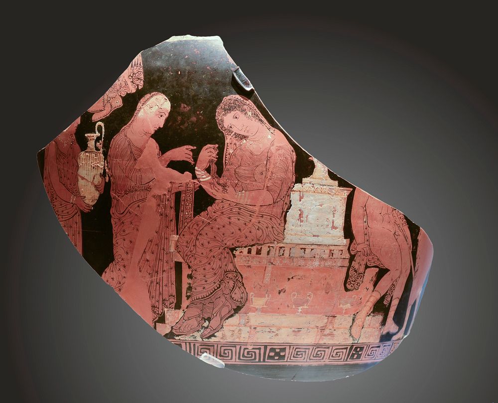 Fragment d'hydrie apulienne – Rituels Grecs; inv. H.C. 284. Musée Saint-Raymond