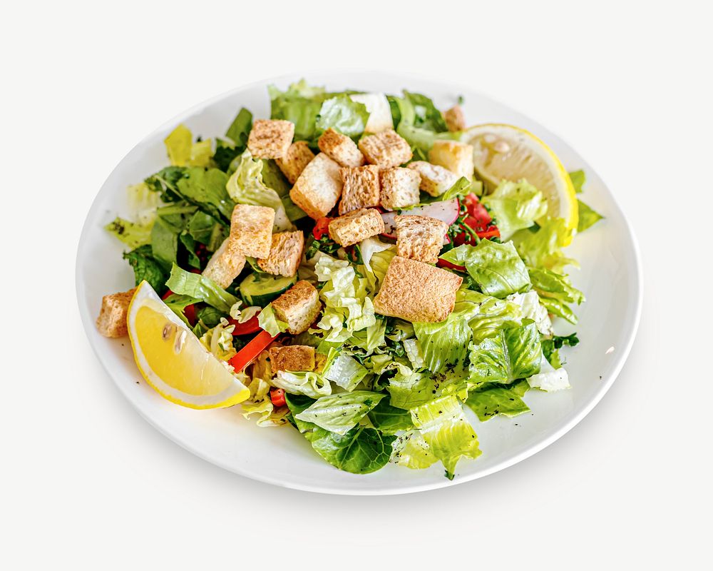Delicious salad mix, tasty healthy food psd