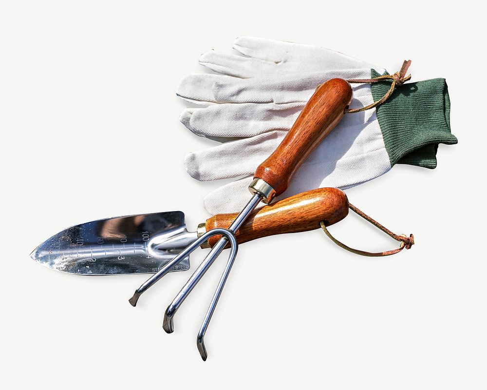 Garden tools  collage element psd