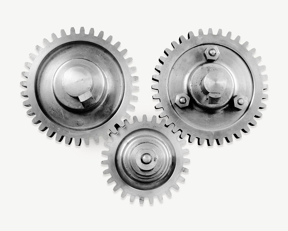 Machinery gear  collage element psd