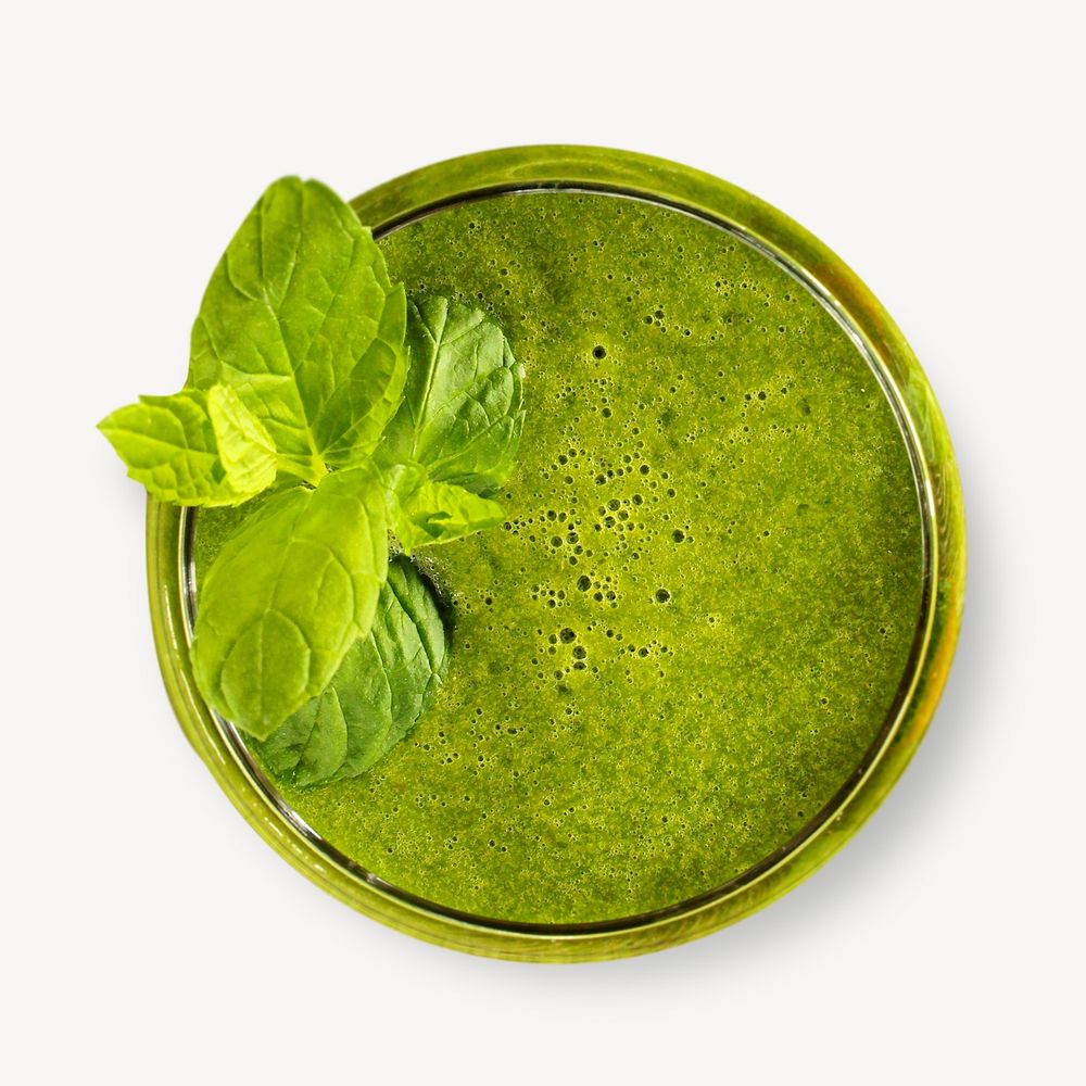 Green apple smoothie  isolated design