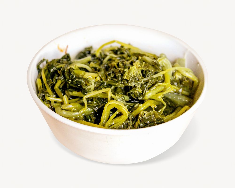Spinach side dish isolated design