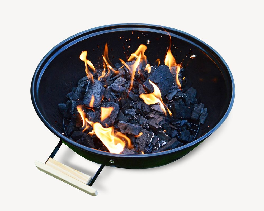Charcoal grill  isolated design