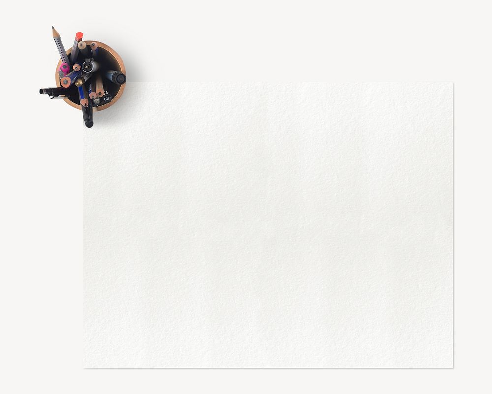 Blank paper isolated design