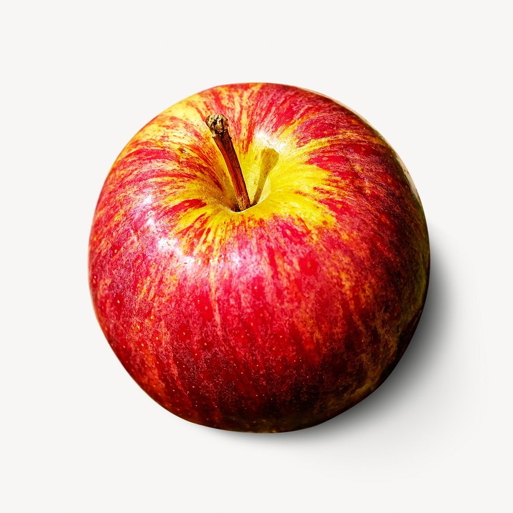 Red apple fruit isolated design