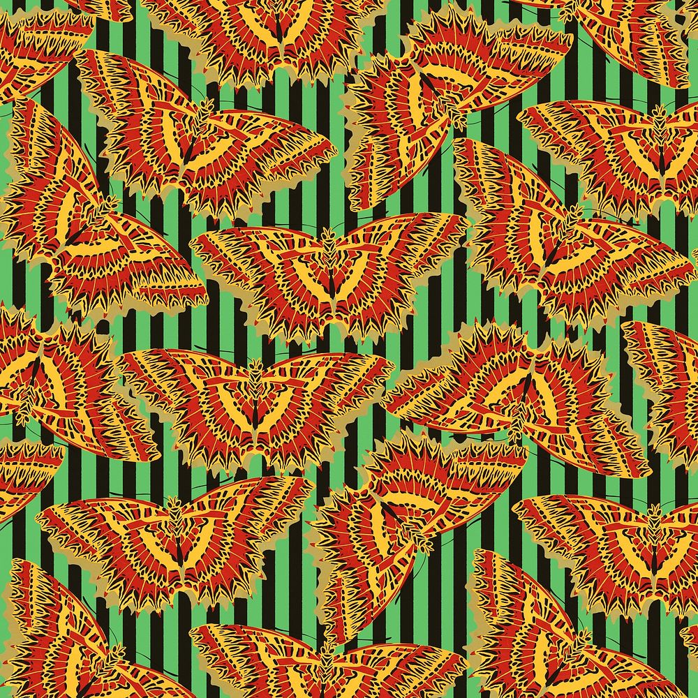 E.A. Séguy's butterfly vintage pattern, remixed by rawpixel.