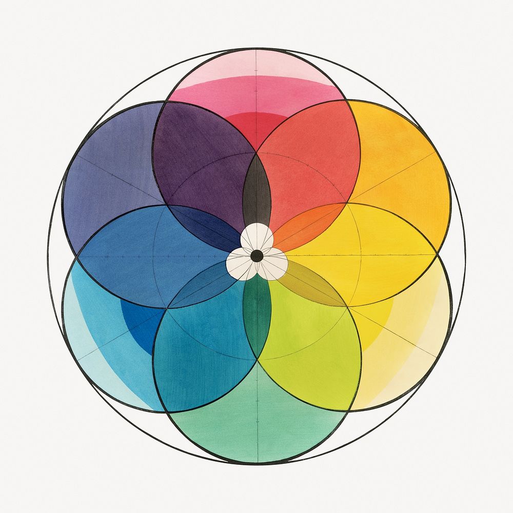 Chromatic scale of colors illustration.  Remastered by rawpixel