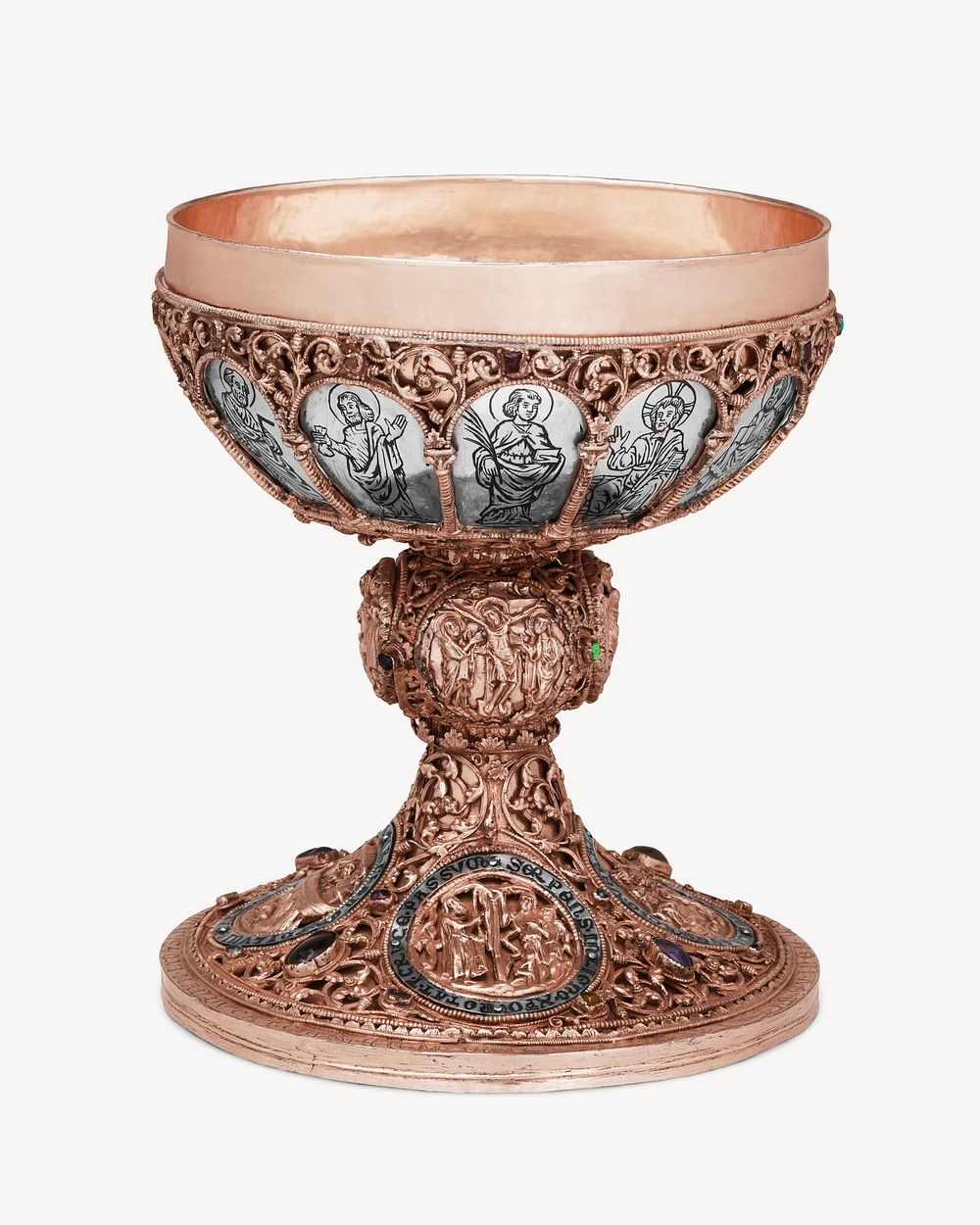 Copper chalice.    Remastered by rawpixel
