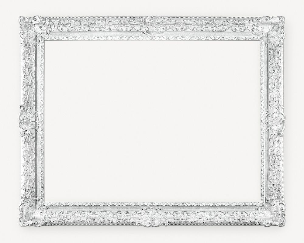 Silver picture frame clipart psd. Remixed by rawpixel.