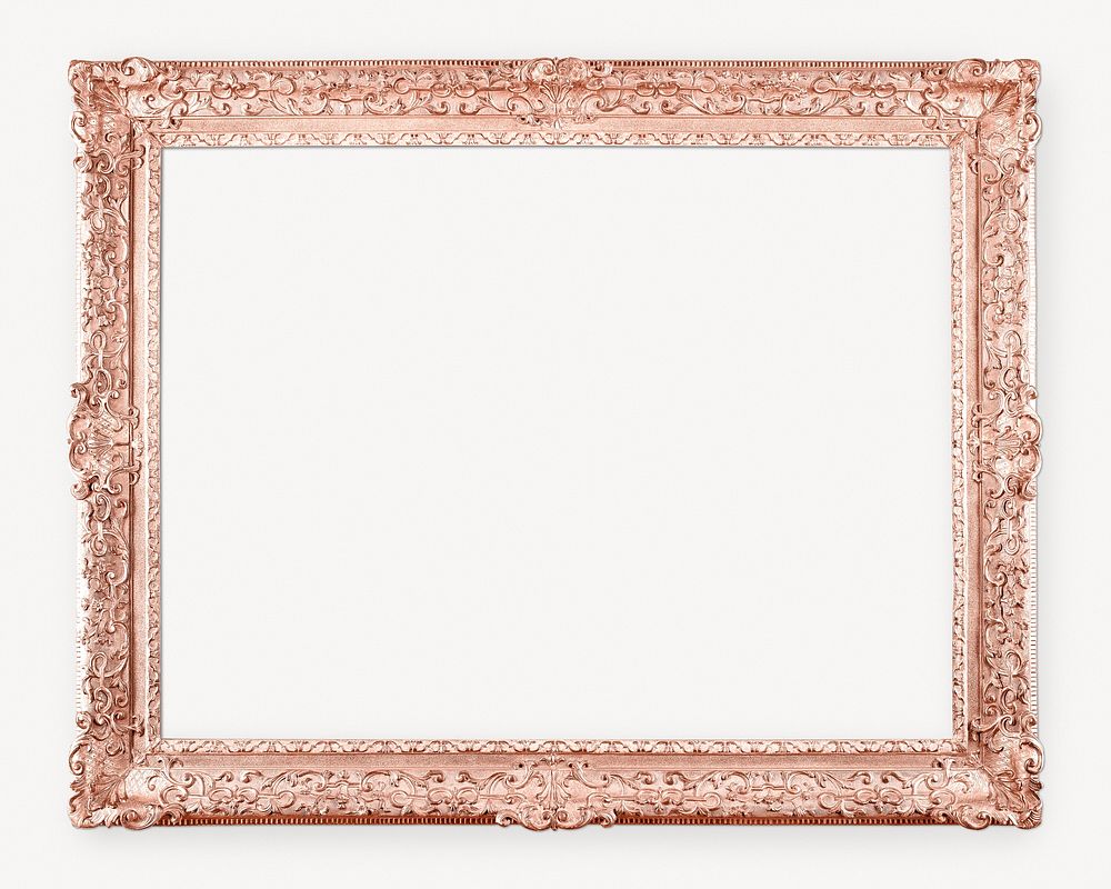 Copper picture frame. Remixed by rawpixel.