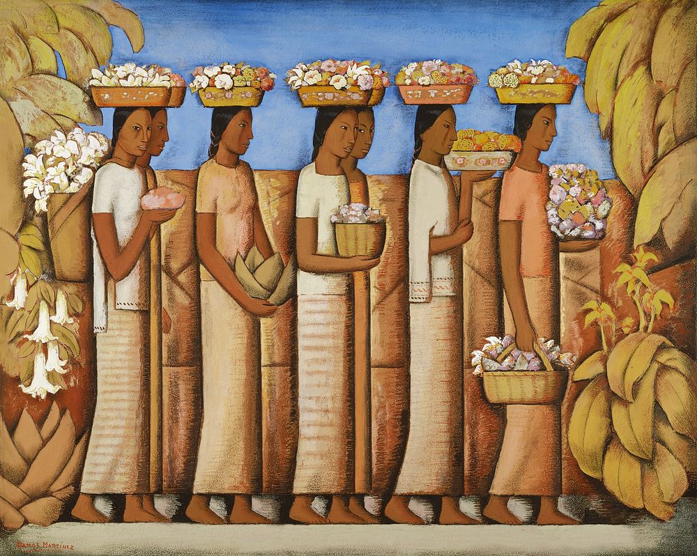 The Flower Sellers (1935-38) by Alfredo Ramos Martinez. Original public domain image from The Minneapolis Institute of Art.…