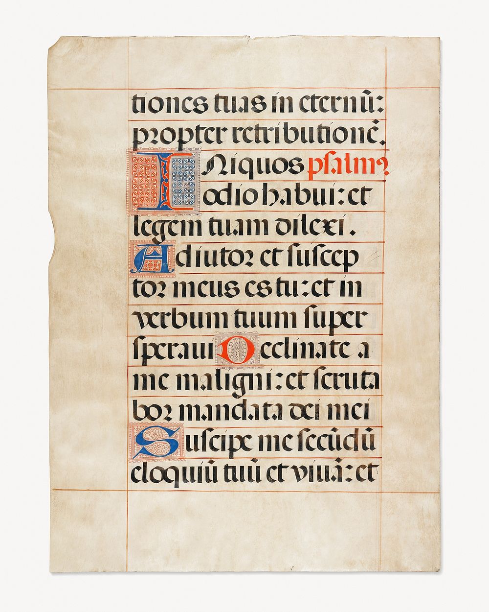 Leaf from an Antiphonary. Original from the Minneapolis Institute of Art.