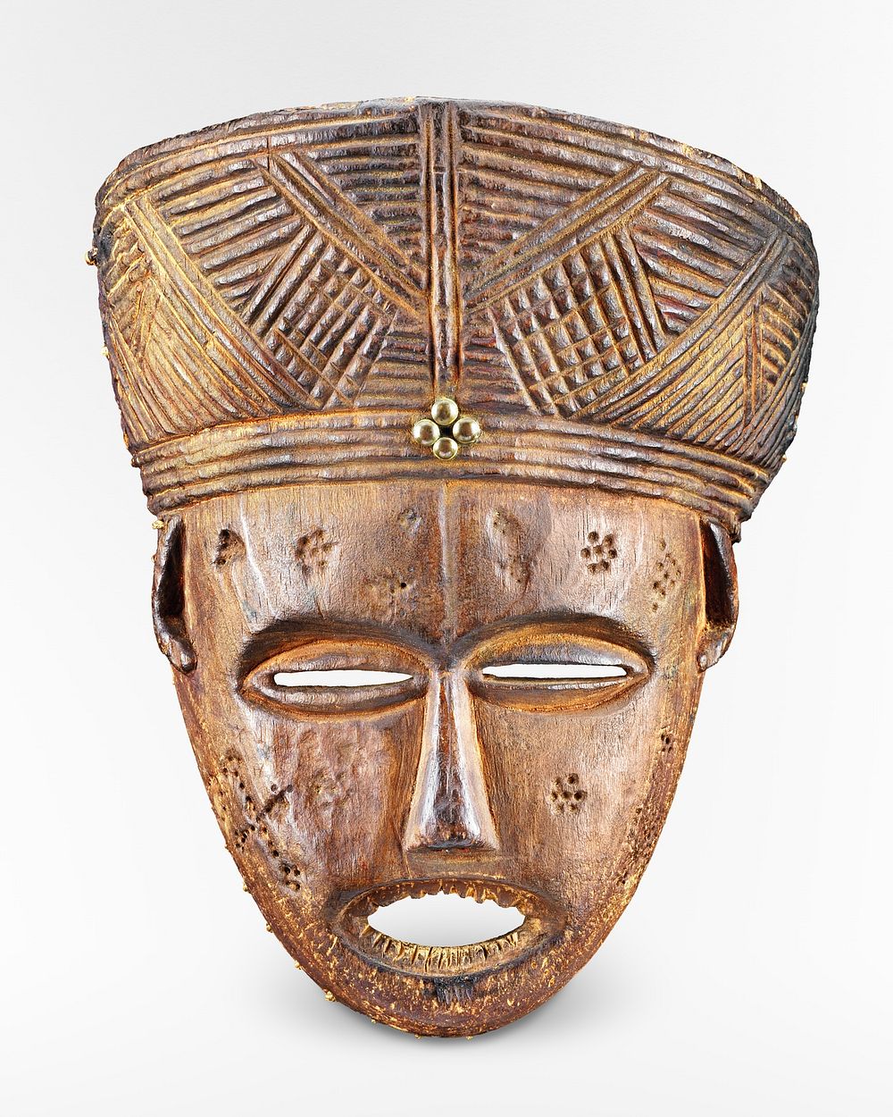 Wooden dance mask, Zaire, Tshokweized Lunda Cluster. Original from the Minneapolis Institute of Art.