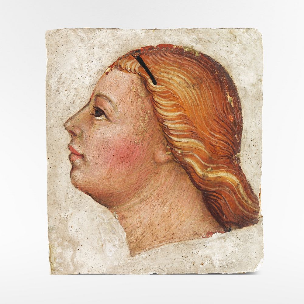 Head of an Angel in Left Profile (1397) by Taddeo di Bartolo. Original public domain image from The MET Museum. Digitally…