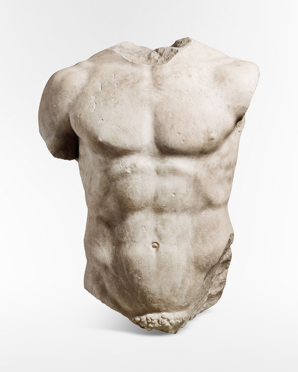 Torso of an Athlete (1st&ndash;2nd century) sculpture. Original public domain image from the Saint Louis Art Museum.…
