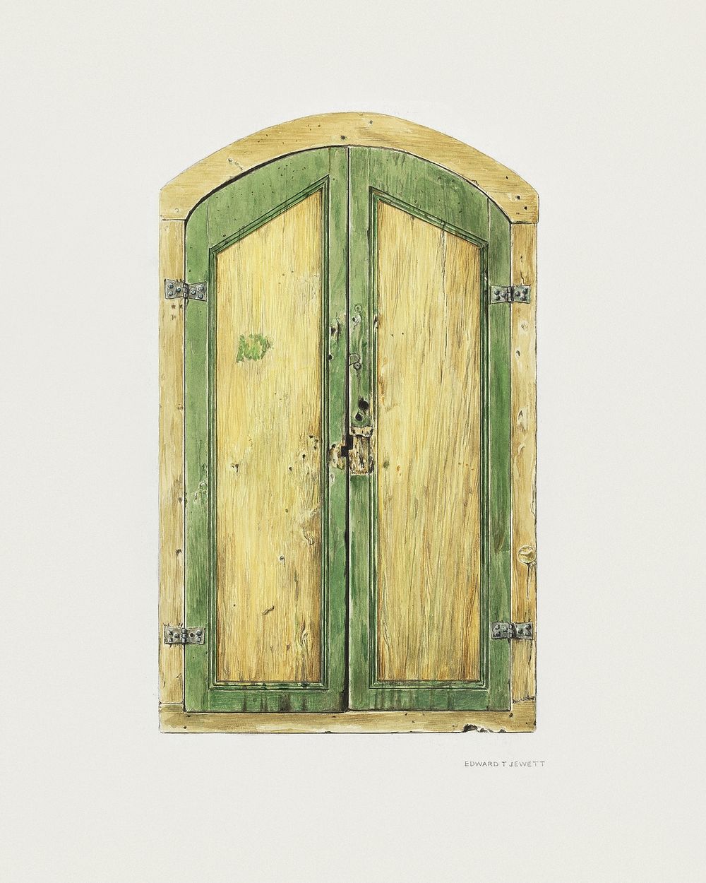 Painted Wooden Shutter (1937) by Edward Jewett. Original public domain image from the National Gallery of Art. Digitally…