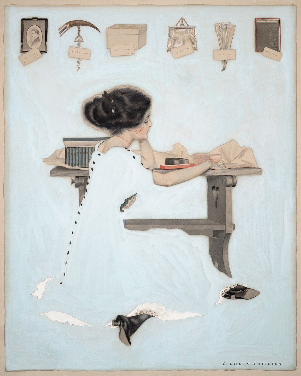 Know all men by these presents (1910) by Coles Phillips. Original public domain image from Wikimedia Commons. Digitally…