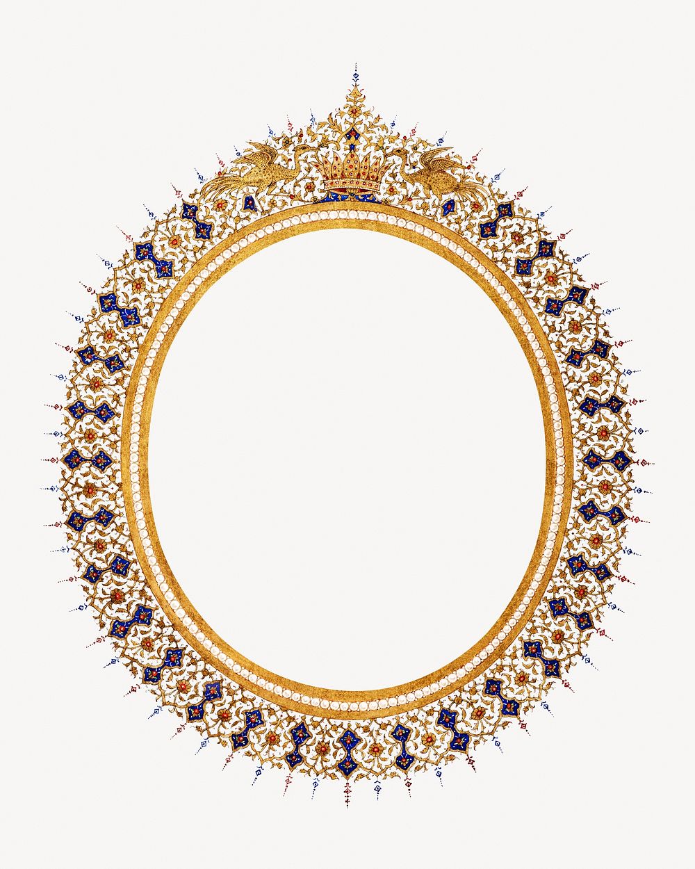 Gold traditional frame, luxurious & vintage style.    Remastered by rawpixel