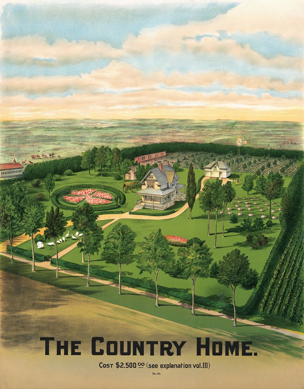 The country home (1904) vintage poster by H.M. Smyth Printing Company (Saint Paul, Minn.). Original public domain image from…