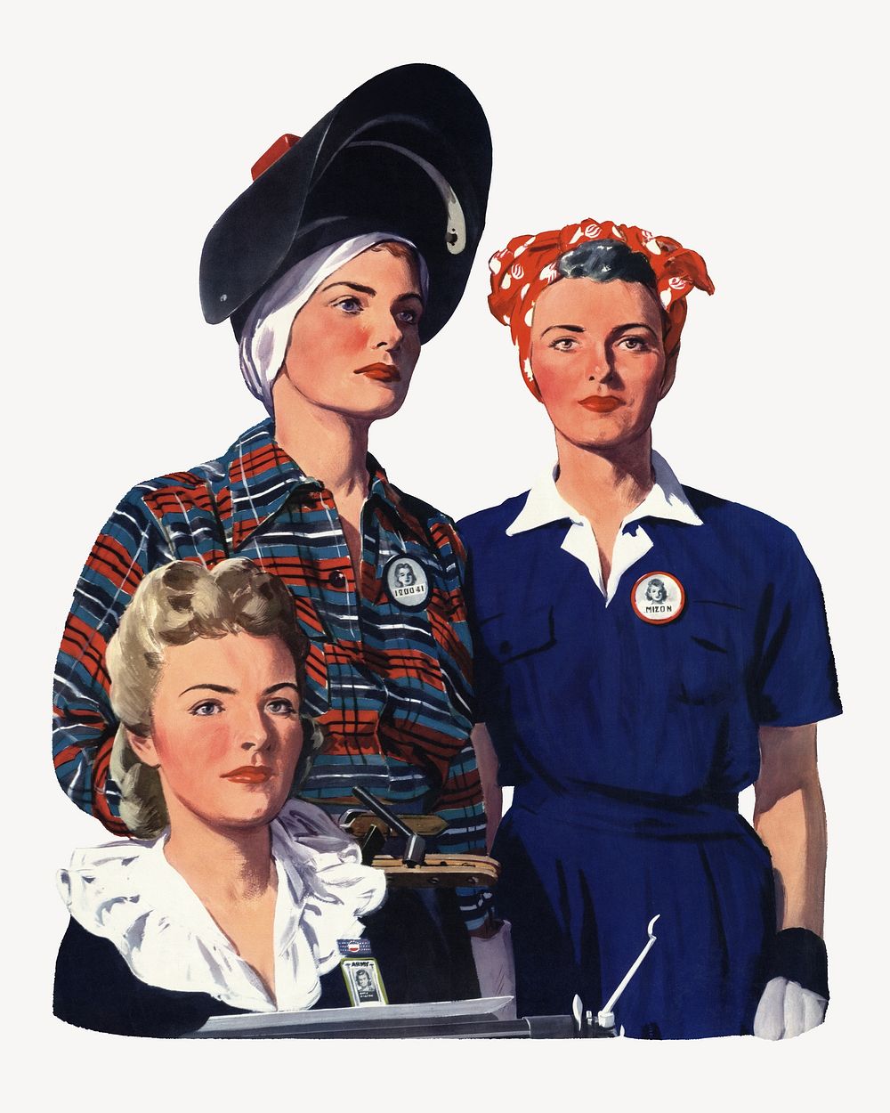 Feminist movement illustration. Original public domain image from the Library of Congress. Digitally enhanced by rawpixel.