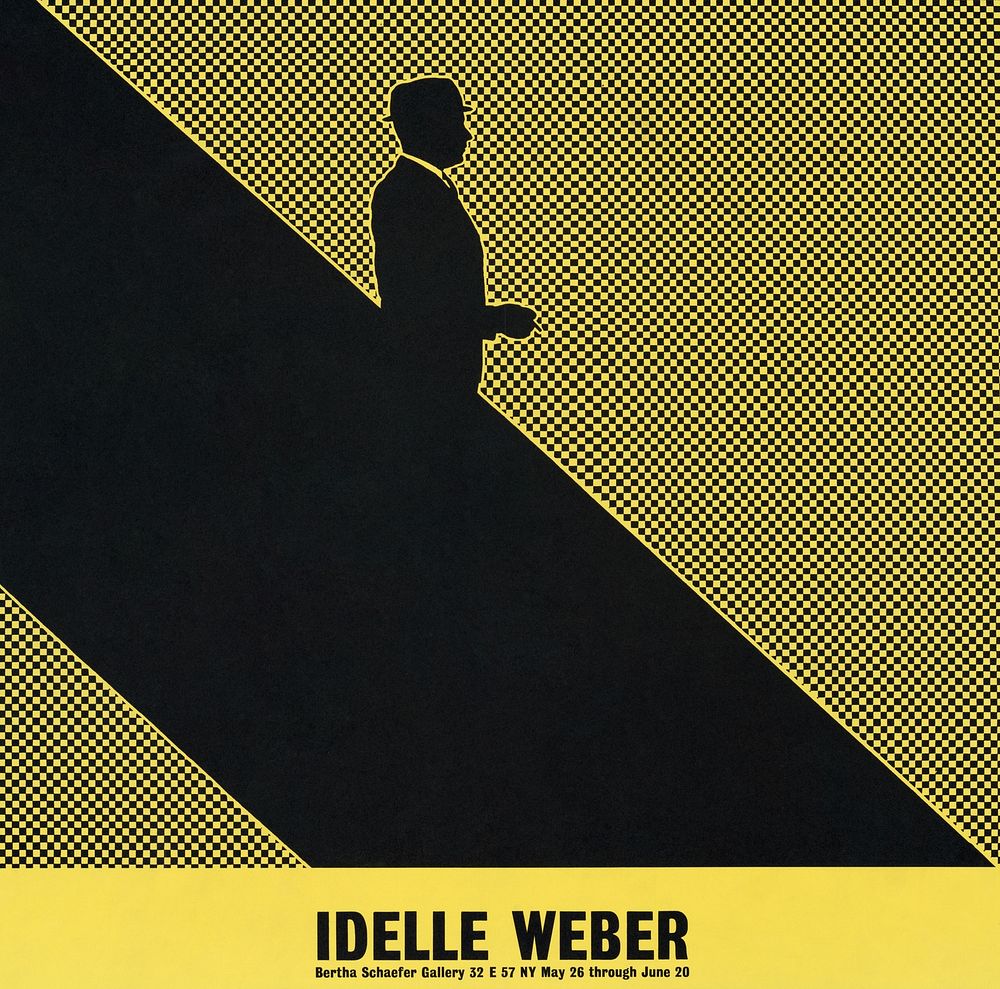 Idelle Weber. Bertha Schaefer Gallery. (1964) American poster. Original public domain image from the Library of Congress.…