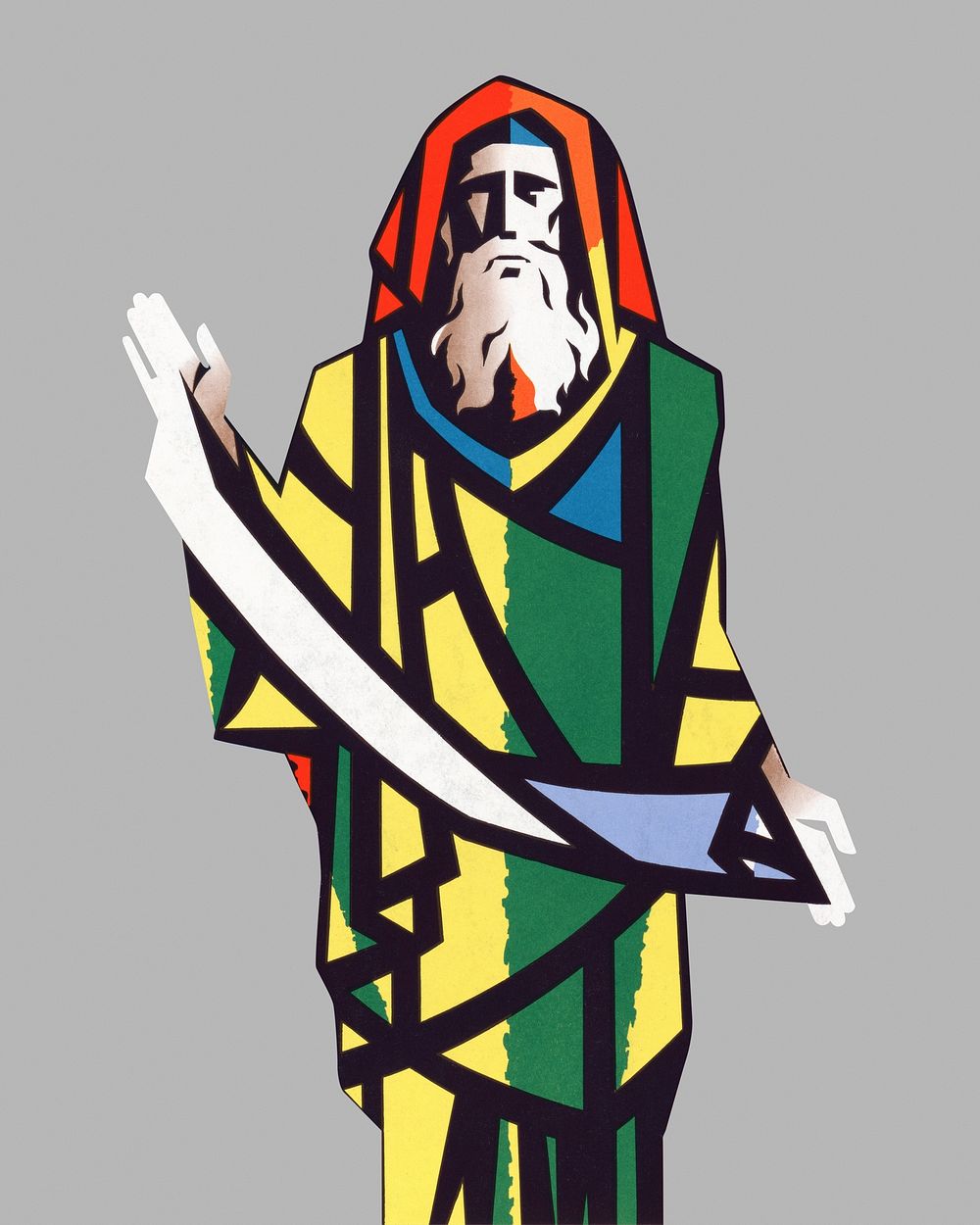 Jeremiah, Hebrew Bible prophet illustration.  Remixed by rawpixel.