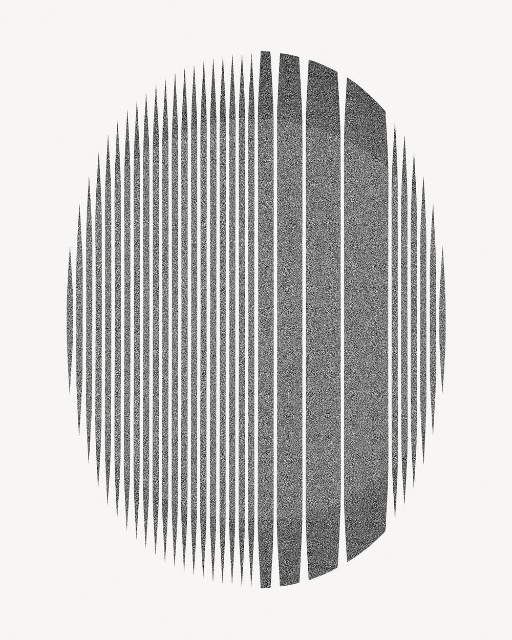 Gradient gray oval shape illustration. Remixed by rawpixel.