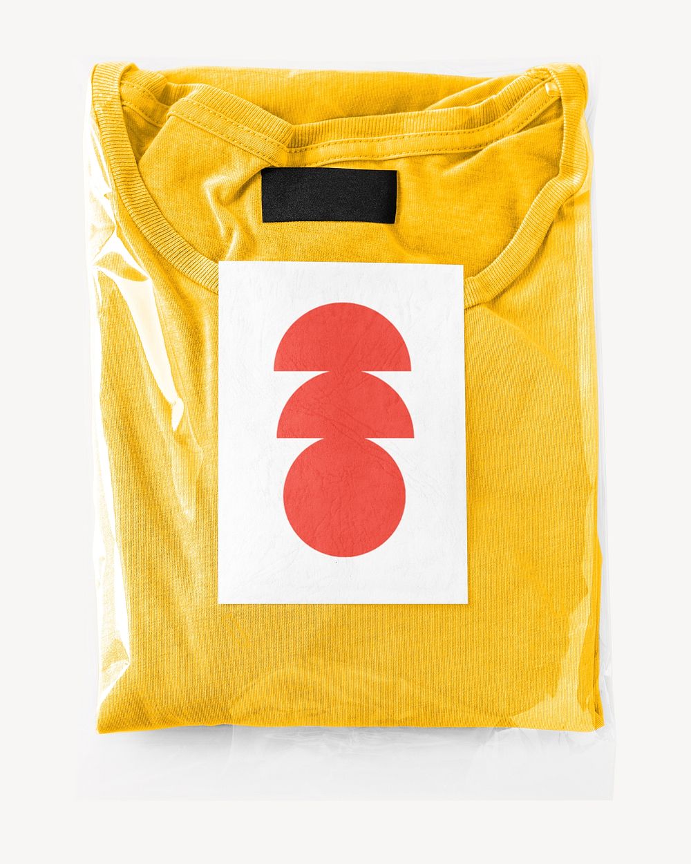 Yellow top in a plastic package 