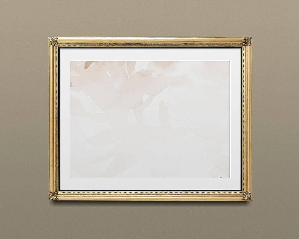 Gold picture frame, home decor