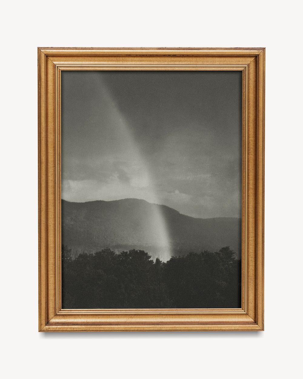 Alfred Stieglitz's Rainbow, gold frame remixed by rawpixel