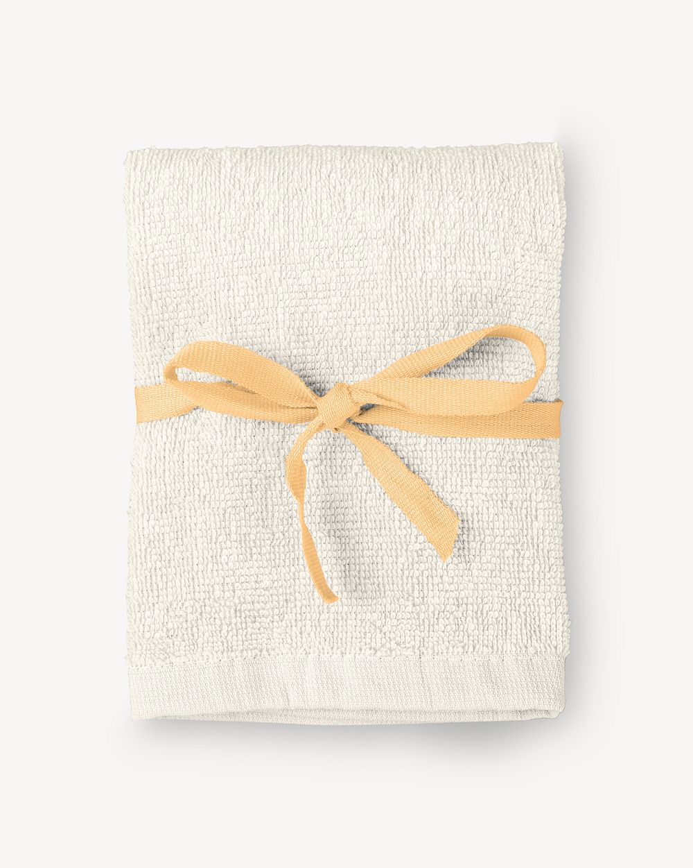 Organic bath towel mockup psd 