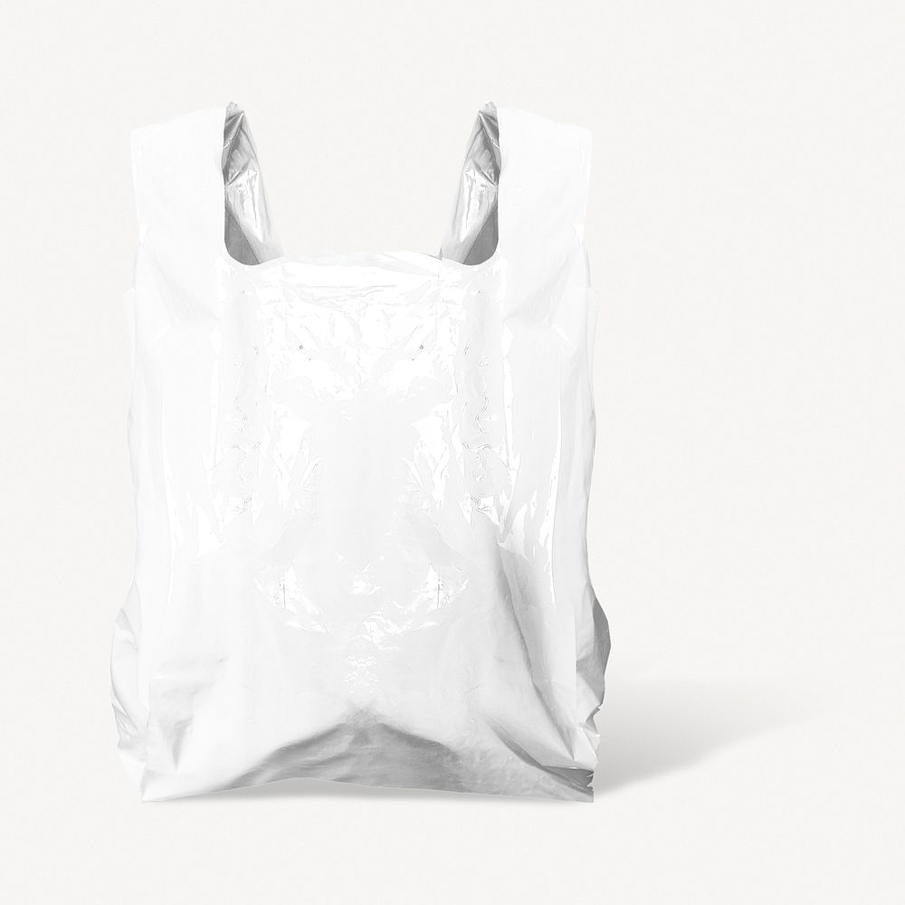 Plastic grocery bag mockup psd 
