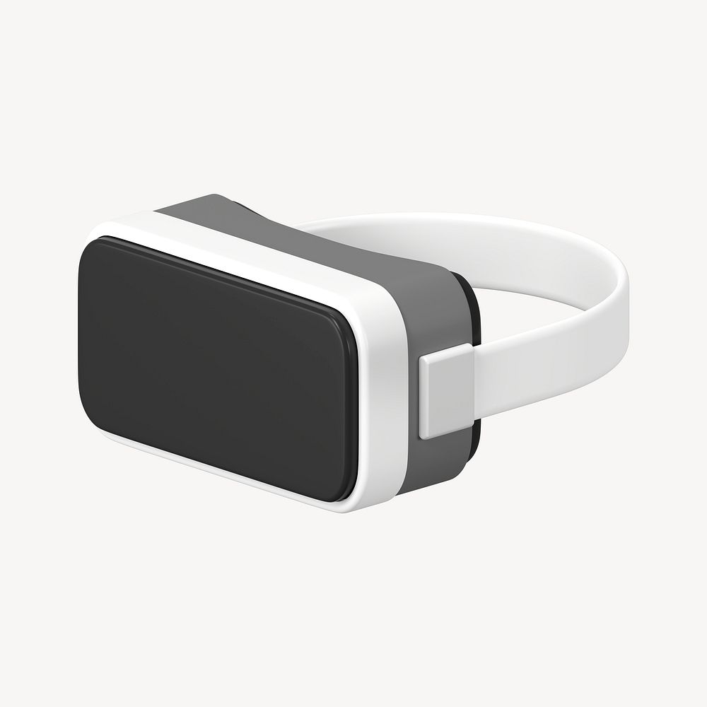 3D virtual reality glasses, digital gadget psd
