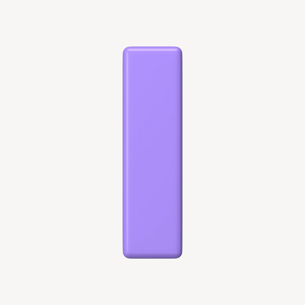 Purple bar shape 3D rendered | Free Photo - rawpixel