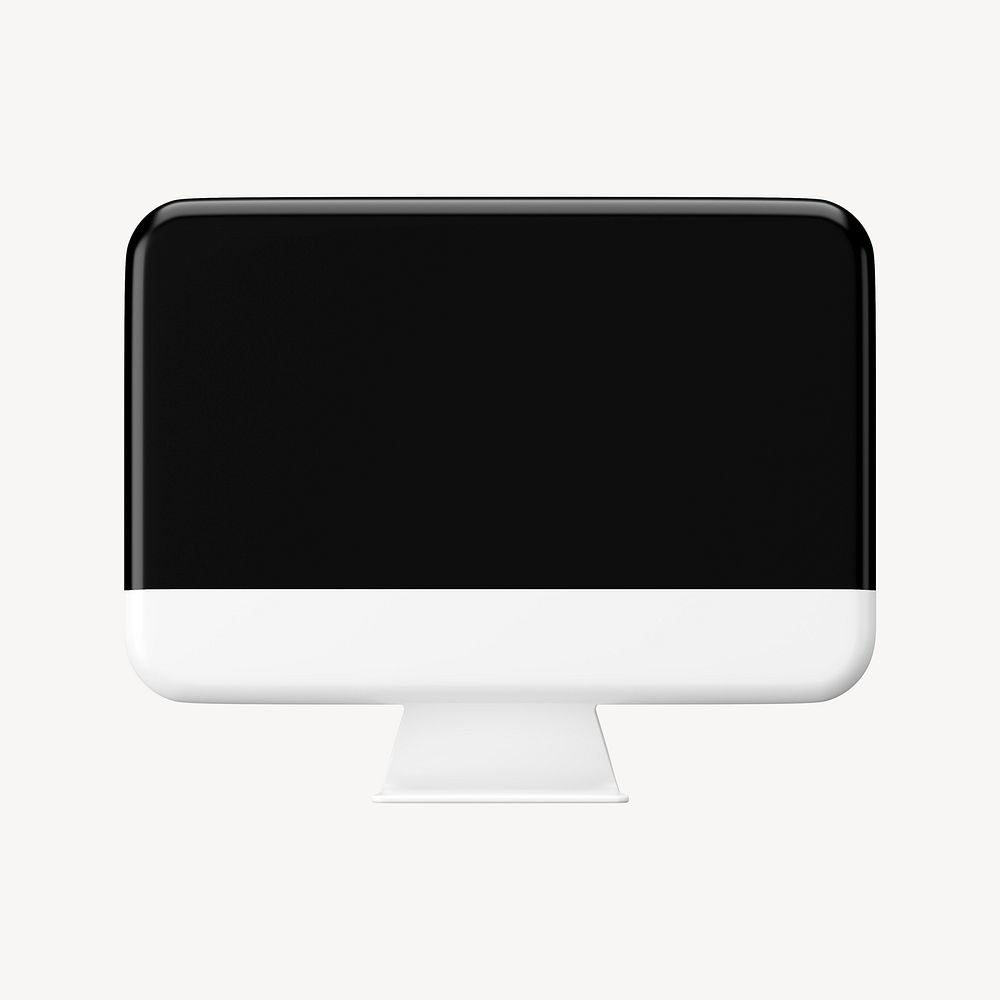 Minimal computer screen, technology graphic