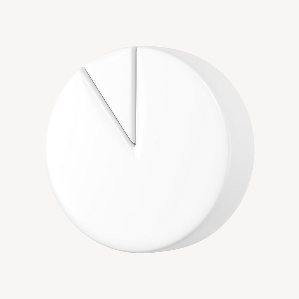 White pie chart business graph | Premium Photo - rawpixel