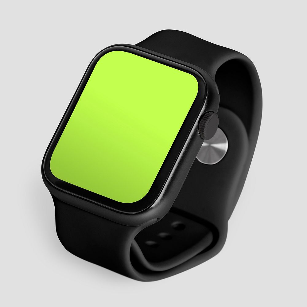 Smartwatch with blank green screen