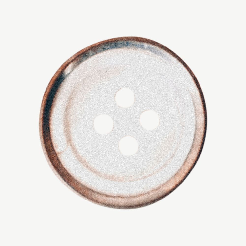 Button collage element psd