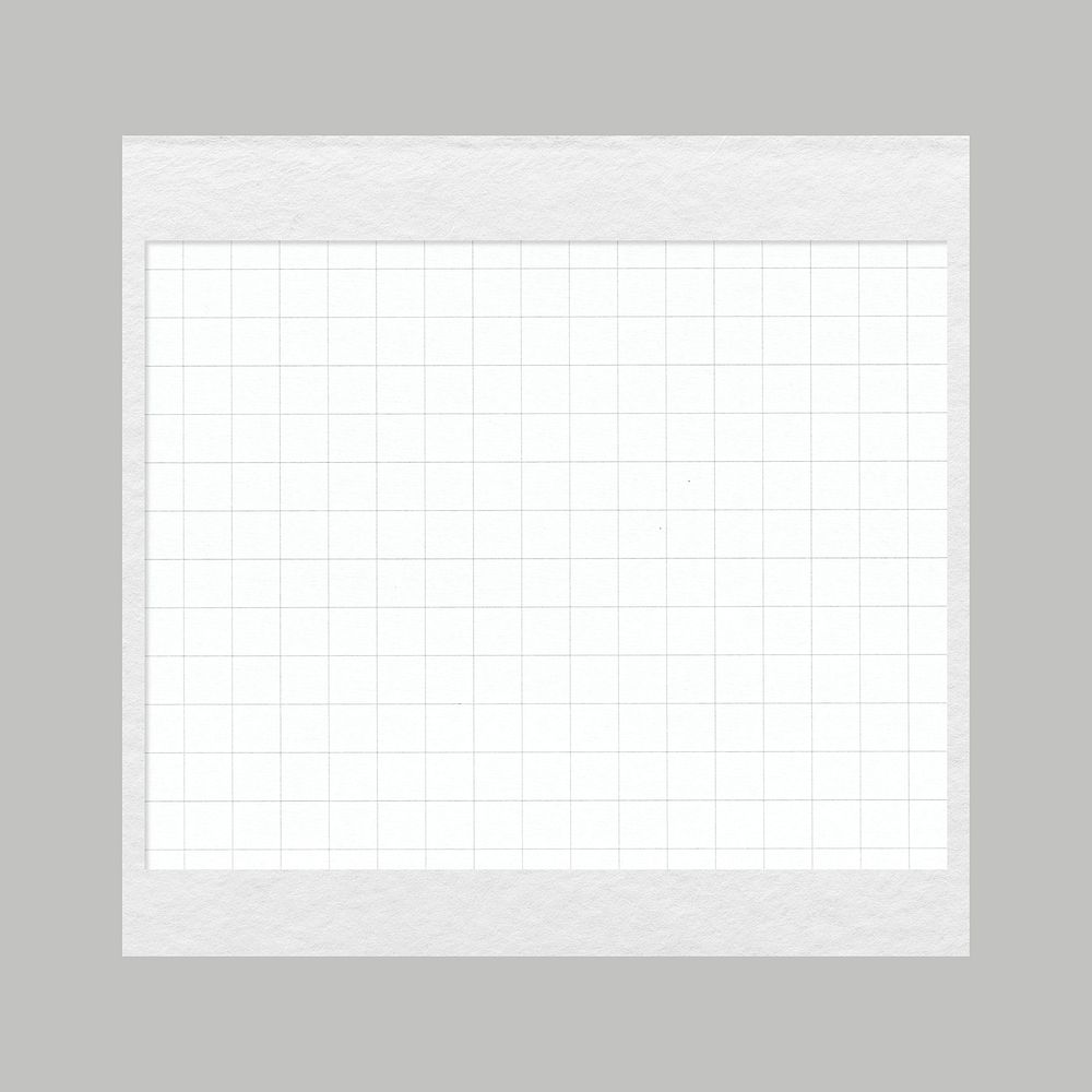 Grid note paper collage element psd