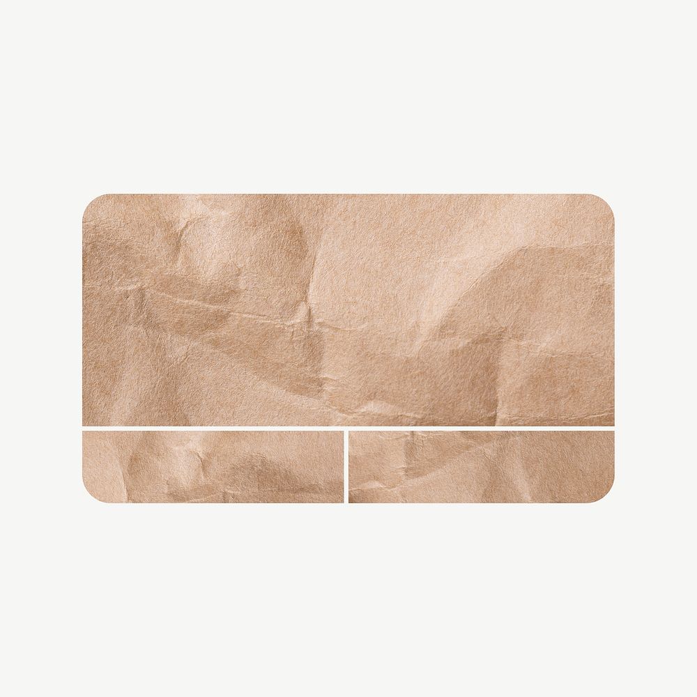 Reminder notification box, paper texture collage element psd