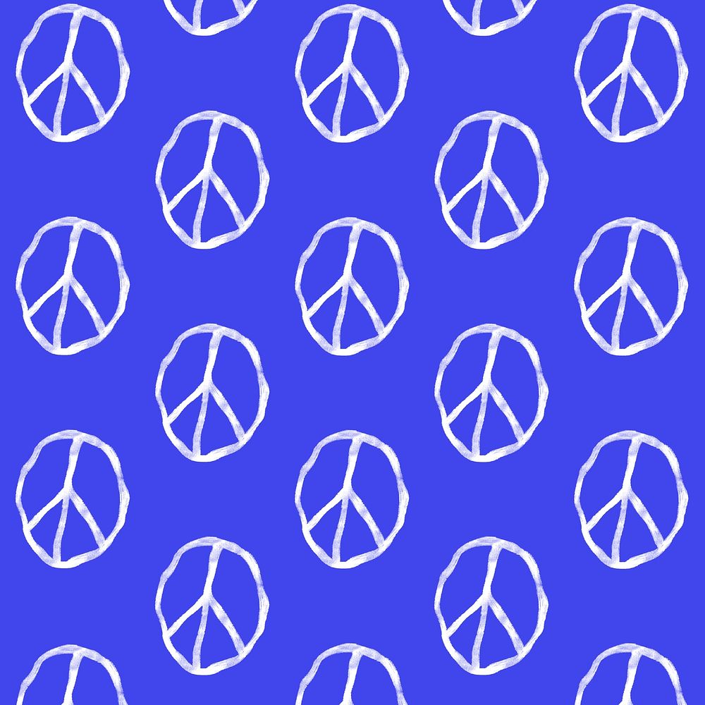 Peace symbol pattern background, doodle graphic