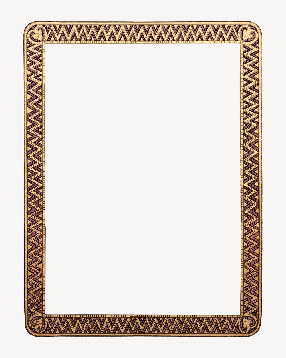 Alphonse Mucha's gold frame, vintage art deco