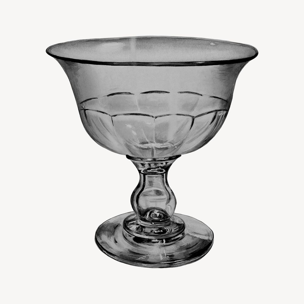 Vintage goblet, object illustration