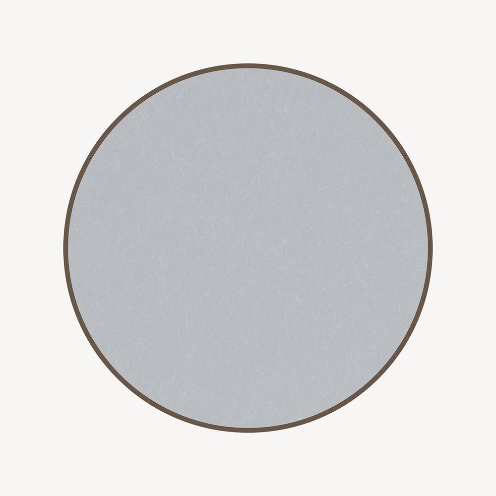 Gray round badge clipart