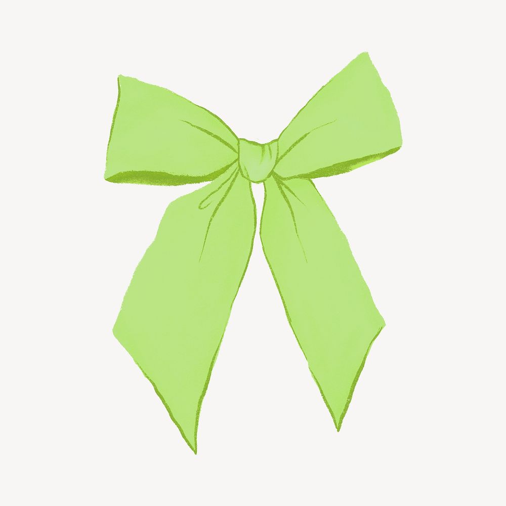 Green bow ribbon, cute party decoration