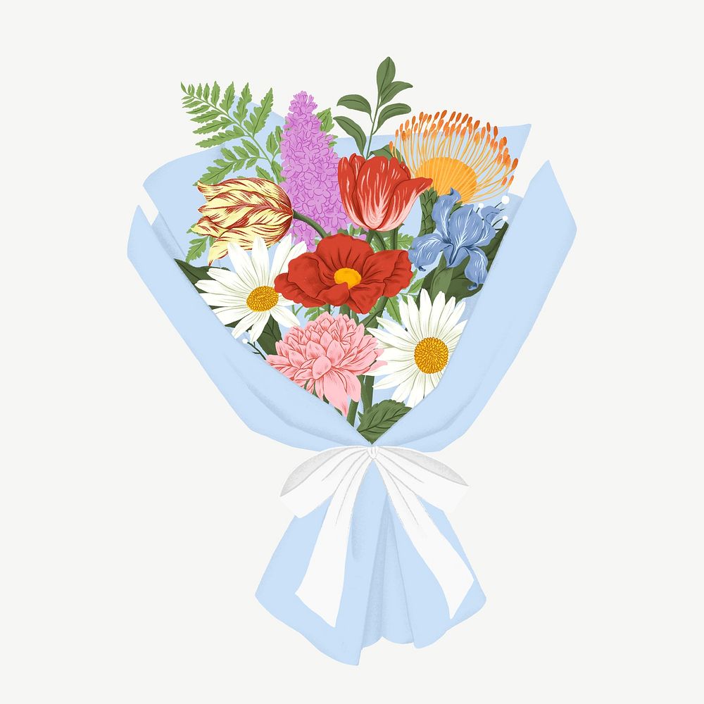 Flower bouquet clipart psd