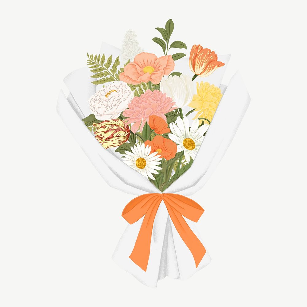 Flower bouquet clipart psd